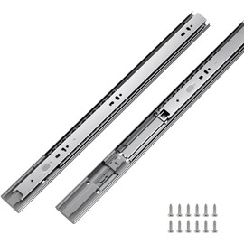 LONTAN 10 Pairs Soft Close Drawer Slides 18 Inch Drawer Guides 3 Fold Full Extension Ball Bearing Heavy Duty Drawer Slides, 100LB Capacity