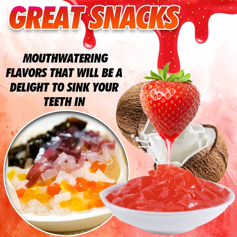 Fusion Select Strawberry Jelly - Fruity Coconut Gel Snacks &