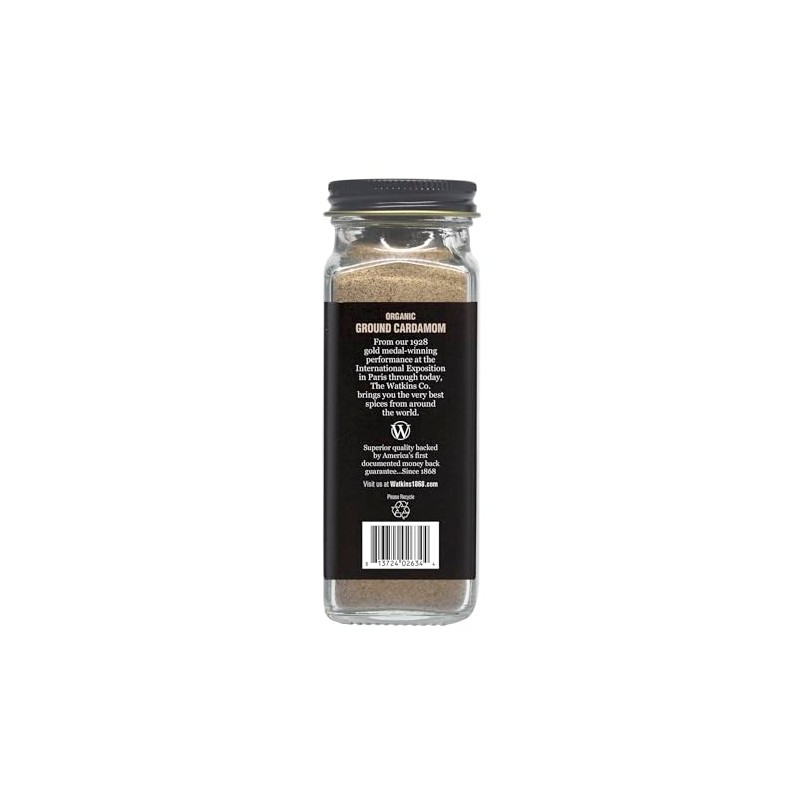 Watkin's Organic Ground Cardamom, 2.0 oz