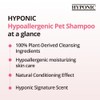 HYPONIC Hypoallergenic Premium Dog Shampoo - Deodorizing, Dog Grooming Shampoo