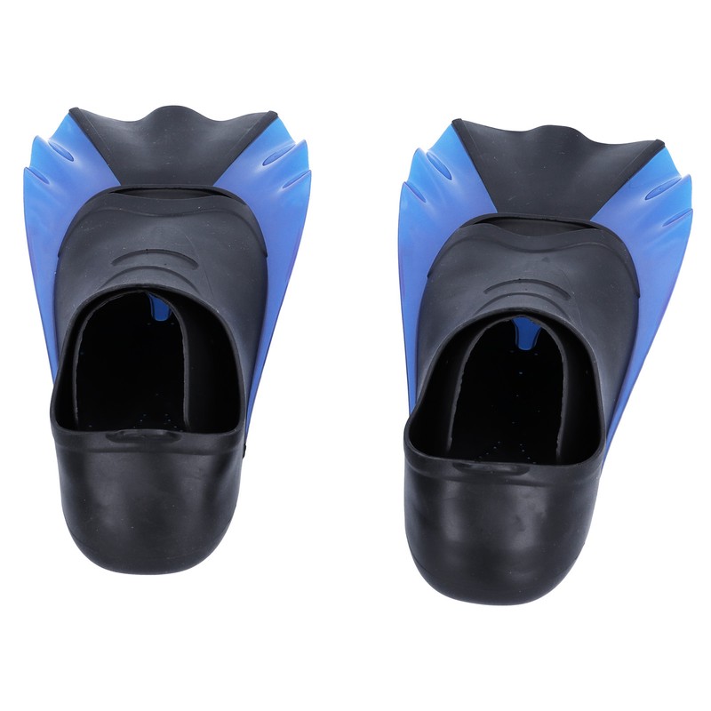 Short Diving Training Fins Full Foot AntiSlip Soft Flippers for
