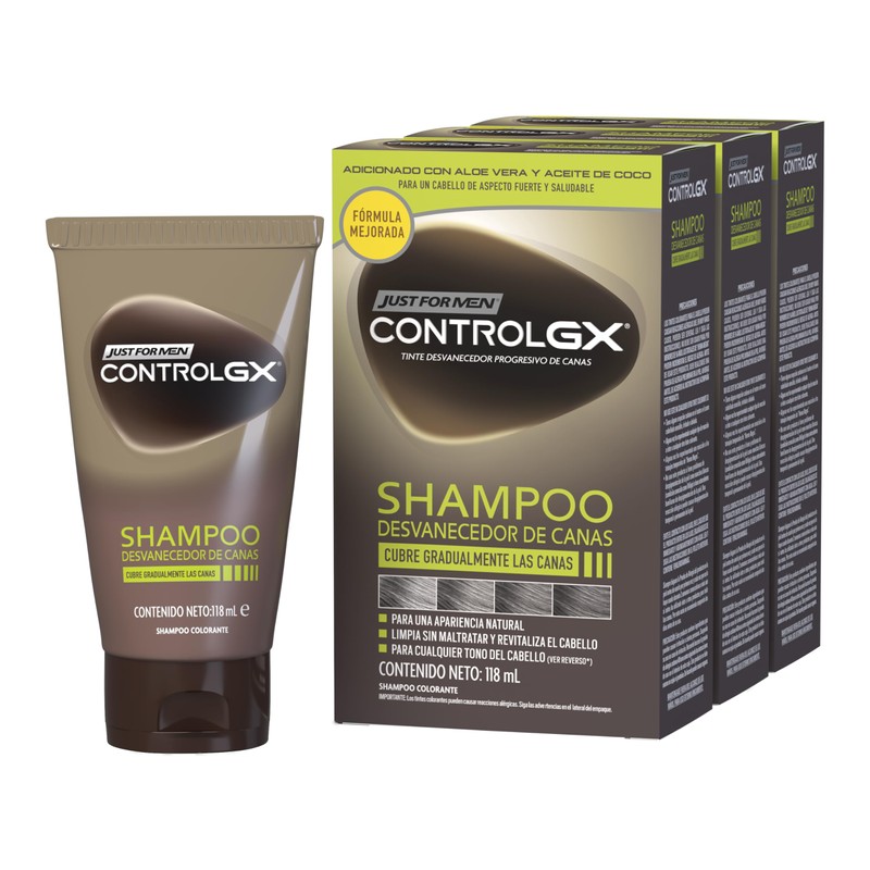 Just for Men Control Gx Shampoo Desvanecedor Progresivo De Canas,