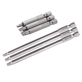 Magnetic Square Head Screwdriver Bits Set with 1/4 Inch Hex Shank, 6 PCS Square Screwdriver Drill Bit Set-SQ1/SQ2/SQ3-2 Inch/4 Inch