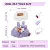 Clothes for 17cm Dolls(NO Doll), Stylish Kawaii Purple Outfit Set