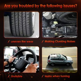 Front Sway Bar Stabilizer Links 2 Pcs Left & Right, Compatible With 2002-2010 Dodge Ram 1500, 2011-2013 Dodge Ram 1500/2500/3500 RWD, Replaces#: K7400. Reduce The Noise