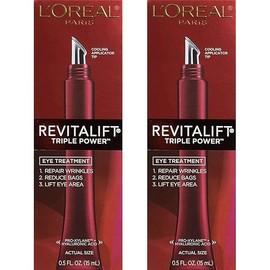 L’Oreal Paris(Pack of 2 ) Paris RevitaLift Triple Power Eye Treatment, 0.5 Fluid Ounce