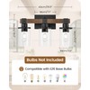 GOEBLESON 3-Light Bathroom Light Fixture, Farmhouse Vanity Lights for Bathroom