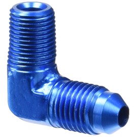 Aeroquip FCM2031 Blue Anodized Aluminum -04AN to 1/8" 90-Degree Pipe Adapter