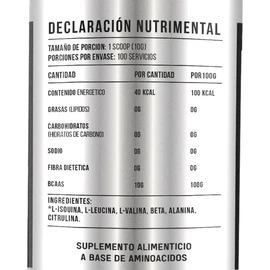 Aminoácidos Bcaas Black 1 Kg Sabores 100 Servicios