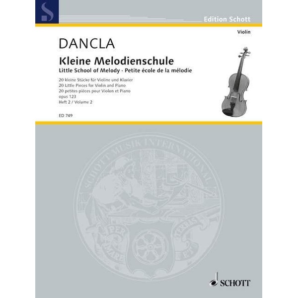 Petite école de la mélodie: 20 kleine Stücke. op. 123. violin and piano.
