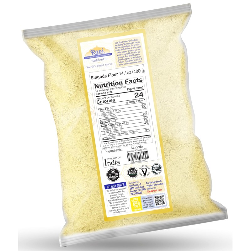 Rani Singoda Flour (Chetsnut Flour) 14oz (400g) ~ All Natural