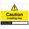 Caution Loading Bay, Maximum SWL : (blank space) (semi rigid