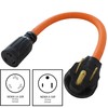 AC WORKS 1.5 ft. T 6-50P 50 Amp Welder Plug