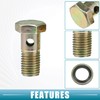 A ABSOPRO Banjo Bolt M12x1.5 8mm Banjo Hose Barb Bolt
