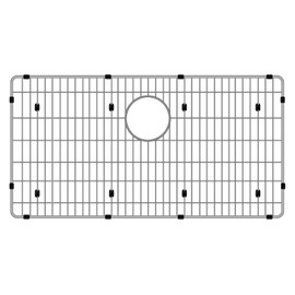 CTXBG2614 Sink Grid, Stainless Steel Bottom Grid 26-3/8" x 14-3/8" x 1-1/4" Single Sink Bowl Protector for Kitchen, Bathroom, Yard, Office, Basement, Garage