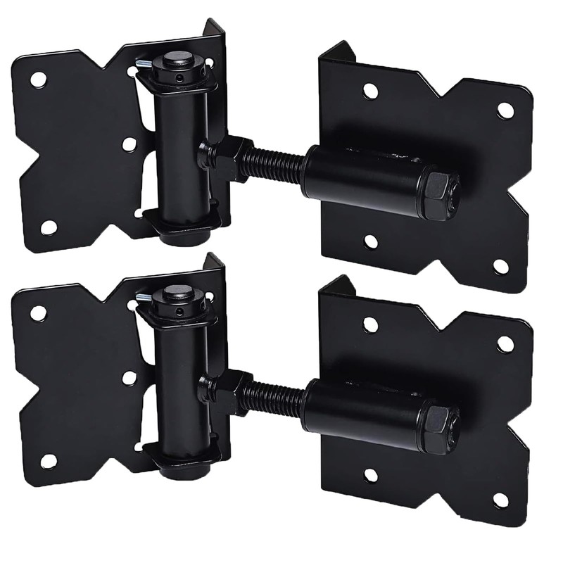 Self Closing Gate Hinges Heavy Duty for Wooden/Vinyl/PVC Fence Gate