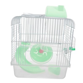 Kisangel Double-Deck Hamster Cage Large Rat Cage Pet Villa Dwarf Hamster Hideout Play for Small Pets