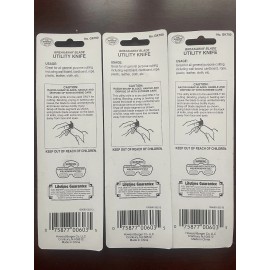 H.B. Smith New Break Away Blade Utility Knife Guard Tools (GK700) Black Manual Safety Lock