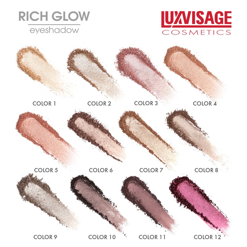 Luxvisage Long - Lasting Colorful Highly Pigmented Metallic Eye Shadow
