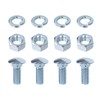 Front Rear Bumper Bolts Kit Capped Round Head Compatible with