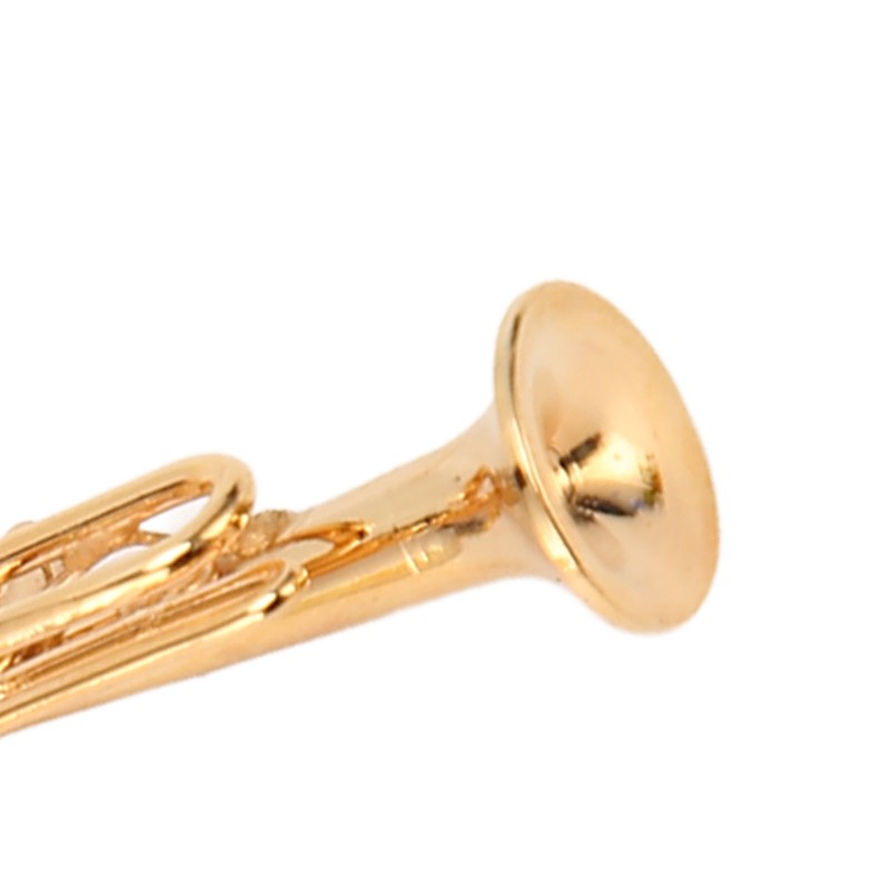 Trumpet Key Chain Pendant Metal Brass Fashionable Stylish Musical Instruments