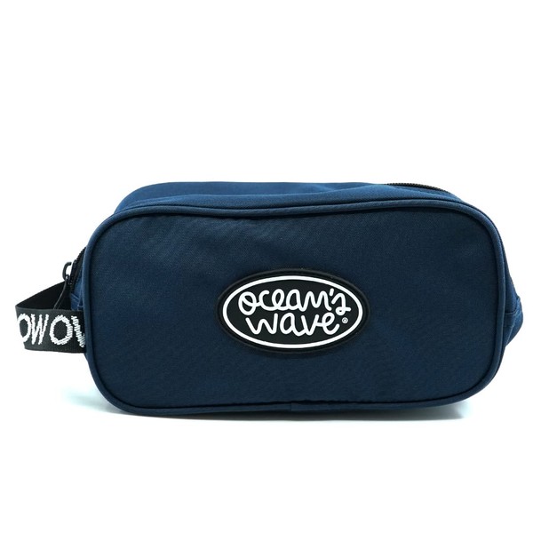 Ocean's Wave Toiletry Bag Made of Waterproof Materials, Blue, 24.5
