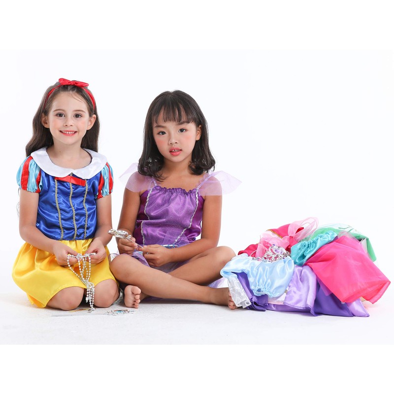 VGOFUN Girls Dress up Trunk Princess Costume Dress Pretend Play