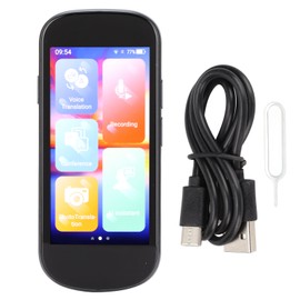 Language Translator 4.0in HD Touch Screen Portable Smart 109 Languages Voice Photo Scanning Translator for Study Work