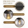 LMS Black Bathroom Vanity Light, 20.5 Inch 3-Light Modern Bathroom