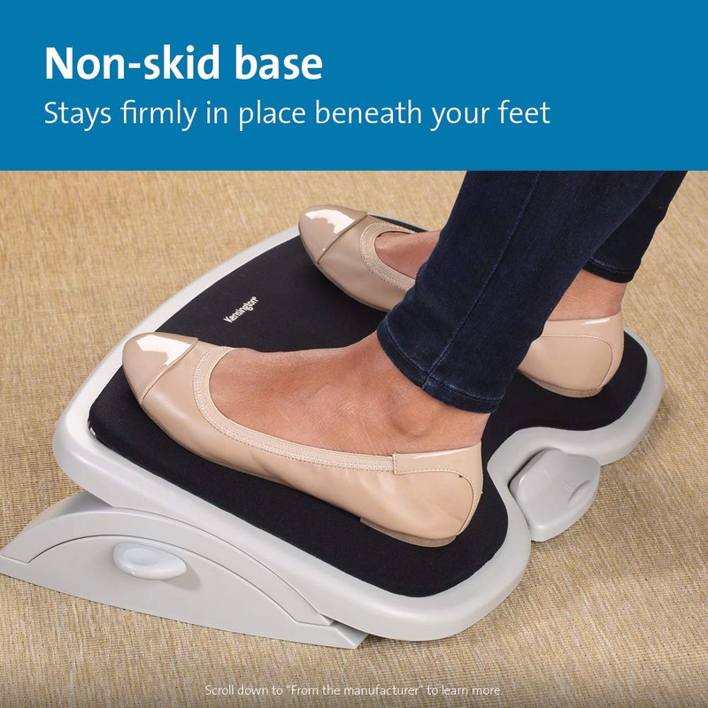 Kensington Foot Rest For Under Desk At Work, Smartfit Comfort