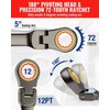 WORKPRO 8-piece Flex-Head Ratcheting Combination Wrench Set, SAE 5/16-3/4 in,