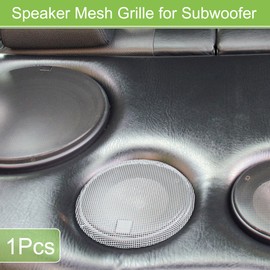 X AUTOHAUX Universal 3.5 Inch Speaker Grills Mesh for Audio Subwoofer 91x99x8mm Grille without Frame White - Pack of 1