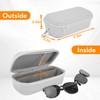 Fonwill Double Eyeglasses Case, Hard Shell Dual Glasses Case Travel