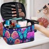 Flashideas Rose Butterfly Leopard Large Capacity Travel Toiletry Bag Multifunctional
