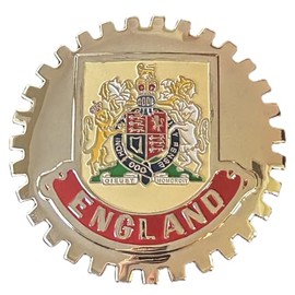 England Crest Coat of Arms Car Grille Badge