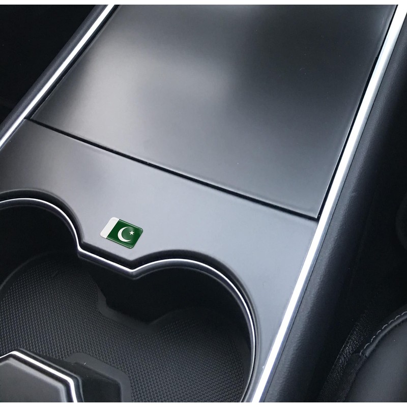 SkinoEu® 2 x 3D Sticker Pakistan Flag F 203
