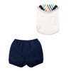 Miki House 14-7902-456 Bib Set Bib Baby Kids Baby Shower