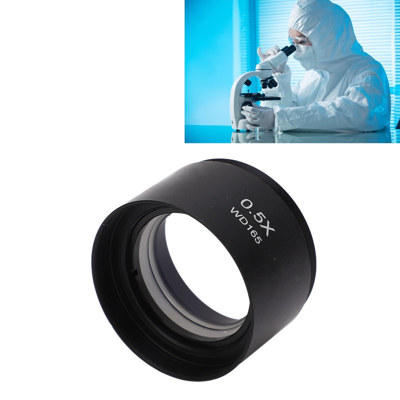 Microscope Objective Lens 0.5X High Transmittance Refractive Index Wide Viewing