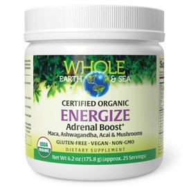 Whole Earth & Sea from Natural Factors, Energize Adrenal Boost with Maca Root, Ashwagandha & More 6.2 oz Powder
