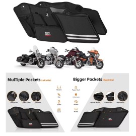 kemimoto Saddlebag Organizers 2014-2023 Street Glide Road King Road Glide Electra -2 Bags