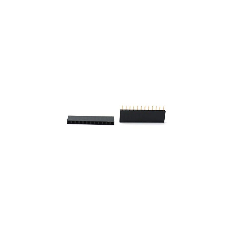 Yohii Pin Header Single Row 2.54mm Pitch 12 Terminals Straight