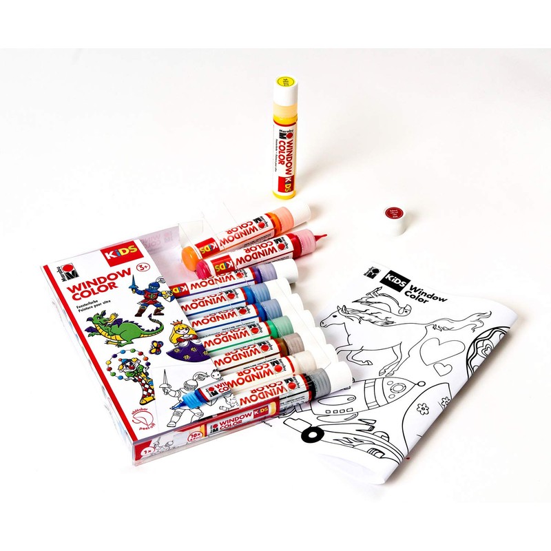 Marabu Kids Window Color Space, Water-Based Paint, Removable on Smooth