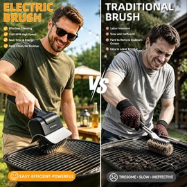 Electric Grill Brush,Grill Brush for Outdoor Grill,Grill Cleaner