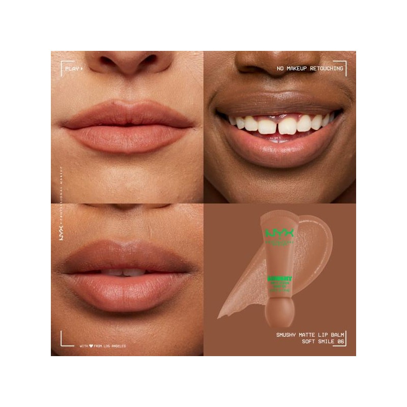 Smushy Matte Lip Balm, Soft-Matte, Buildable Blurring Pigment, Hydrating Lip