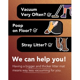 Lukamoo® Cute Cat Litter Mat (24’’x16’’), for Kitty Litter & Cat Litter Box, Independent Artist Designed (Sunbathing Buddies)