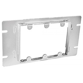 1 Pc, Zinc Plated Steel Three Gang Multi-Gang Box Cover, Cover, 1/2 In. Raised to Mount Multiple Devices