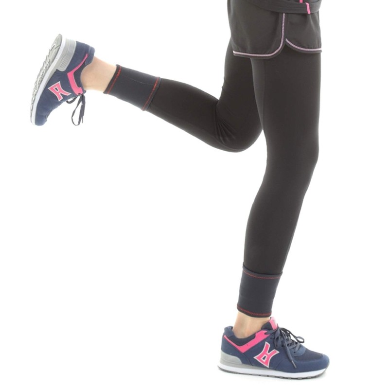 ヘルスポイント(Healthpoint) 防寒具 ランニング用 極暖 アンクルウォーマー 2枚組 ブラック(BK) フリーサイズ 1810AZ