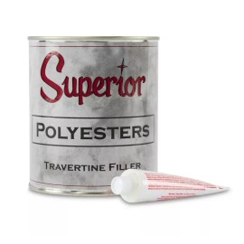 Superior Polyester Adhesive - Travertine Filler - Quart