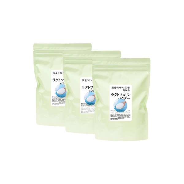 Natural Health Co. Japanese Lactoferin Powder, 3.5 oz (100 g) x 3, Comes in a Zipper Bag
