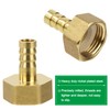 Brass Pipe Adapter, 6 Pieces 12 mm Barb x 3/4